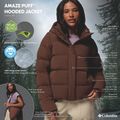 Dámska páperová bunda Columbia Amaze Puff Hooded tobacco 17