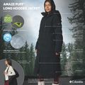 Dámsky páperový kabát Columbia Amaze Puff Long Hooded black 19