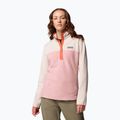 Dámska mikina Columbia Benton Springs 1/2 Snap eraser pink/dark stone/tuscan