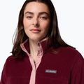 Dámska mikina Columbia Benton Springs 1/2 Snap rich wine/eraser pink 5