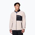 Pánska fleecová mikina Columbia Fast Trek Overlay Full Zip dark stone/black