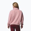 Dámska fleecová mikina Columbia Helvetia II Cropped Half Snap Fleece eraser pink/fig/rich wine 3