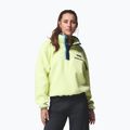 Dámska fleecová mikina Columbia Helvetia II Cropped Half Snap Fleece citron haze/black/compass blue 6