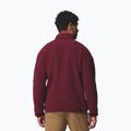 Pánska fleecová bunda Columbia Helvetia II Half Snap Fleece rich wine 3