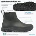 Dámske zimné topánky Columbia Snowtrot Slush black/sea salt 8
