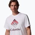 Pánske tričko Columbia CSC Seasonal Graphic white/heavenly stacked gem 5