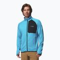 Pánska trekingová mikina Columbia Triple Canyon Grid Fleece Full Zip II compass blue heather/black 5