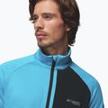Pánska trekingová mikina Columbia Triple Canyon Grid Fleece Full Zip II compass blue heather/black 6