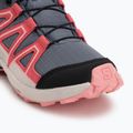 Detské bežecké topánky Salomon Speedcross Waterproof grisaille/hushed violet/rouge red 7