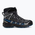 Detské turistické topánky Salomon XA Pro V8 Winter Waterproof turbulence / black / dark blue 2