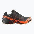 Pánske bežecké topánky Salomon Speedcross 6 GTX black/shocking orange/white pepper 2