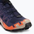 Pánske bežecké topánky Salomon Speedcross 6 GTX maritime blue/black/cherry tomato 7