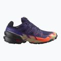 Pánske bežecké topánky Salomon Speedcross 6 GTX maritime blue/black/cherry tomato 2