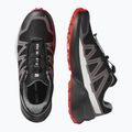 Pánske bežecké topánky Salomon Speedcross Peak GTX black/castlerock/cherry tomato 8