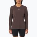 Dámske tričko longsleeve Salomon Shakeout Core coffe bean