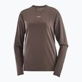 Dámske tričko longsleeve Salomon Shakeout Core coffe bean 3