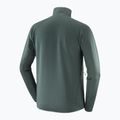 Pánska trekingová mikina Salomon Essential Lighwarm Full Zip green gables 4