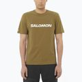 Pánske tričko Salomon Logo brilliant olive