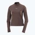 Dámske bežecké tričko longsleeve Salomon Bliss coffee bean 3