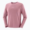 Pánske bežecké tričko longsleeve Salomon Shakeout Core dusky orchid 3