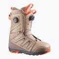 Pánske snowboardové topánky Salomon Launch Boa SJ Boa kelp/brown lentil/dragon fire