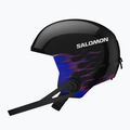 Detská lyžiarska prilba Salomon Equipe Fis + Chinguard Jr black/flames 4