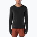 Pánske bežecké tričko longsleeve Salomon Sense Aero GFX Tee LS deep black/black beauty