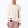 Pánske bežecké tričko longsleeve Salomon Shakeout Core Tee GFX LS whisper white/pink frosting