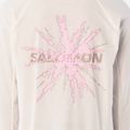 Pánske bežecké tričko longsleeve Salomon Shakeout Core Tee GFX LS whisper white/pink frosting 3