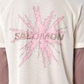 Pánske bežecké tričko Salomon Shakeout Core GFX SS Tee whisper white/pink frosting 4