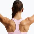 Športová podprsenka Nike Swoosh Medium Support pink foam/stone mauve/white 4