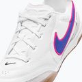 Detské futbalové kopačky Nike Tiempo Streetgato Jr white/pink blast/racer blue 7