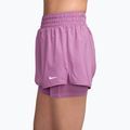 Dámske šortky Nike One Dri-Fit High-Waisted 3" 2In1 light magenta/white 3