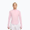 Dámske bežecké tričko s dlhým rukávom Nike Tempo Swoosh Run Dri-Fit 1/4-Zip pink foam/white