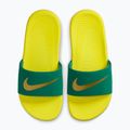 Detské šľapky Nike Coffee malachite/sonic yellow/metallic gold 3