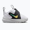 Detská obuv Nike Team Hustle D 12 white/black/clear emerald/topaz gold