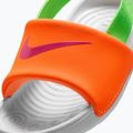 Detské šľapky Nike Kawa total orange/green strike 7