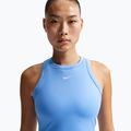 Dámske tričko Nike One Fitted Dri-Fit Cropped Tank thunder university blue/white 4