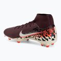 Pánske kopačky Nike United Mercurial Superfly 10 Academy MG burgundy crush/metallic silver 3