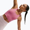 Dámske bežecké tričko Nike Tempo Medium Support Cropped Sports Bra peony 5