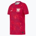 Detský futbalový dres Nike Dri-Fit Poland Stadium Away 2026 noble red/sport red