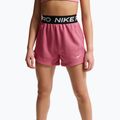 Detské šortky Nike Pro Fleece Dri-Fit peony/peony/black/white 4