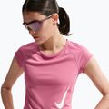 Dámske bežecké tričko Nike Swoosh Run Dri-Fit peony/photon dust/white 4
