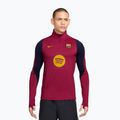 Pánska futbalová mikina Nike FC Barcelona Strike Soccer Drill Top noble red/mineral yellow/mineral yellow