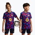 Detský futbalový dres Nike FC Barcelona Dri-Fit Pre-Match noble red/mineral yellow