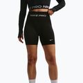 Dámske tréningové šortky Nike Pro Seamless High Waisted Biker 5" black/white 5