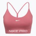 Fitness podprsenka Nike Pro Seamless Light Support peony/white