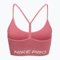 Fitness podprsenka Nike Pro Seamless Light Support peony/white 2