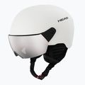 Detská lyžiarska prilba HEAD Yuki Visor Jr marshmallow/silver/red