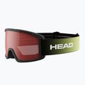 Detské lyžiarske okuliare HEAD Contex Yuki Jr red/lime